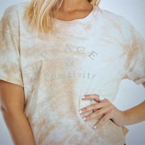 Roxy Tye-Dye Peace & Positivity Shirt NWT (Relaxed Fit)